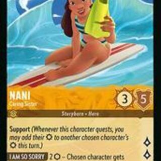 Disney Lorcana: Azurite Sea RARE Nani - Caring Sister #19/204