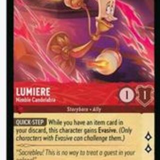 Disney Lorcana: Reign Of Jafar COMMON Lumiere - Nimble Candelabra #128/204