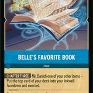 Disney Lorcana: Reign Of Jafar RARE Belle's Favorite Book #179/204
