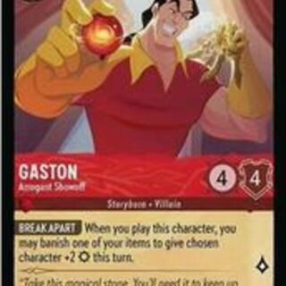 Disney Lorcana: Reign Of Jafar COMMON Gaston - Arrogant Showoff #129/204