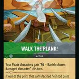 Disney Lorcana: Reign Of Jafar UNCOMMON Walk The Plank #118/204
