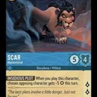 Disney Lorcana: The First Chapter RARE Scar - Mastermind #158/204