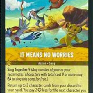 Disney Lorcana: Reign Of Jafar RARE It Means No Worries #42/204