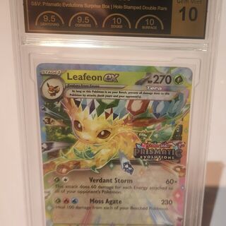 Pokemon TCG: Leafeon ex 006/131 Holo Stamped Double Rare PCG Gem Mint 10 Graded