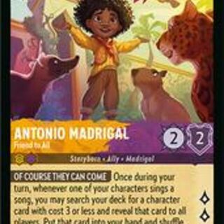 Disney Lorcana: Reign Of Jafar RARE Antonio Madrigal - Friend To All #5/204