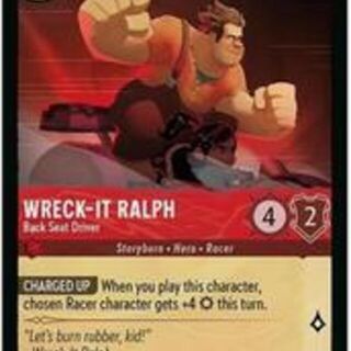 Disney Lorcana: Reign Of Jafar RARE Wreck It Ralph - Back Seat Driver #135/204