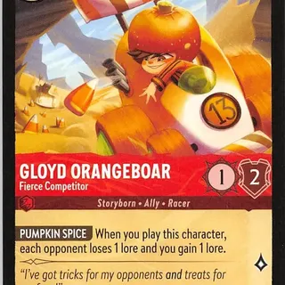 Disney Lorcana: Reign Of Jafar COMMON Gloyd Orangeboar - Fierce Competitor #121/204