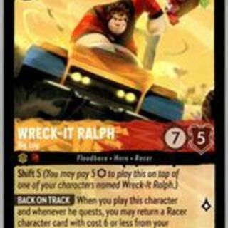 Disney Lorcana: Reign Of Jafar SUPER RARE Wreck It Ralph - Big Lug #24/204