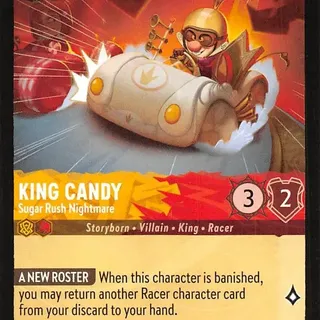 Disney Lorcana: Reign Of Jafar UNCOMMON King Candy - Sugar Rush Nightmare #23/204