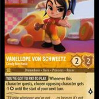 Disney Lorcana: Shimmering Skies COMMON Vanellope Von Schweetz - Candy Mechanic #9/204