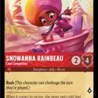 Disney Lorcana: Shimmering Skies COMMON Snowanna Rainbeau - Cool Competitor #110/204