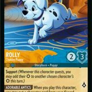 Disney Lorcana: Reign Of Jafar UNCOMMON Rolly - Chubby Puppy #26/204