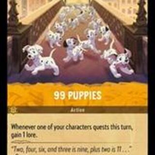 Disney Lorcana: Into The Inklands UNCOMMON 99 Puppies #24/204