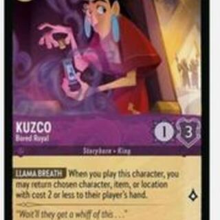 Disney Lorcana: Reign Of Jafar COMMON Kuzco - Bored Royal #53/204