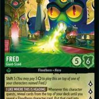Disney Lorcana: Reign Of Jafar RARE Fred - Giant Sized #98/204