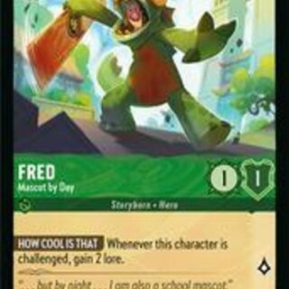 Disney Lorcana: Azurite Sea COMMON Fred - Mascot By Day #75/204