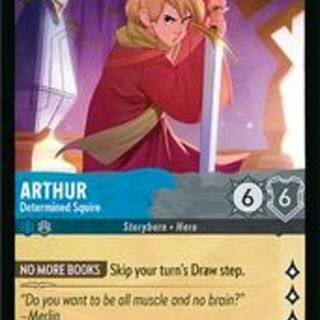 Disney Lorcana: Reign Of Jafar UNCOMMON Arthur - Determined Squire #168/204