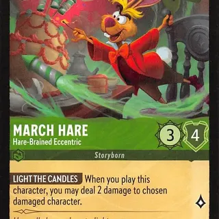 Disney Lorcana: Reign Of Jafar COMMON March Hare - Hare Brained Eccentric #91/204