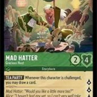 Disney Lorcana: The First Chapter UNCOMMON Mad Hatter - Gracious Host #86/204