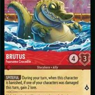 Disney Lorcana: Reign Of Jafar COMMON Brutus - Fearsome Crocodile #125/204