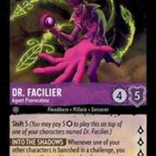 Disney Lorcana: The First Chapter RARE Dr. Facilier - Agent Provocateur #37/204