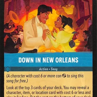 Disney Lorcana: Reign Of Jafar SUPER RARE Down In New Orleans #177/204