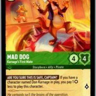 Disney Lorcana: Reign Of Jafar COMMON Mad Dog - Karnage's First Mate #93/204