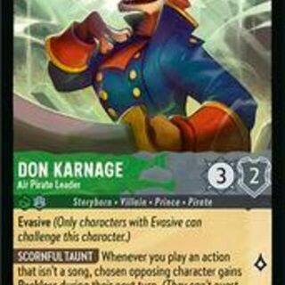 Disney Lorcana: Reign Of Jafar UNCOMMON Don Karnage - Air Pirate Leader #108/204