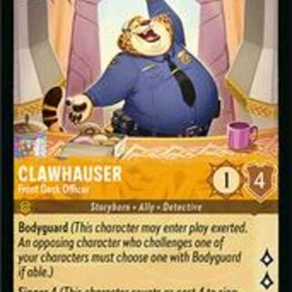 Disney Lorcana: Reign Of Jafar RARE Clawhauser - Front Desk Officer #35/204