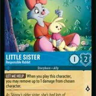 Disney Lorcana: Reign Of Jafar COMMON Little Sister - Responsible Rabbit #163/204