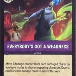 Disney Lorcana: Reign Of Jafar RARE Everybody's Got A Weakness #82/204