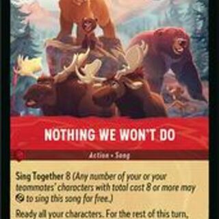 Disney Lorcana: Reign Of Jafar RARE Nothing We Won't Do #147/204