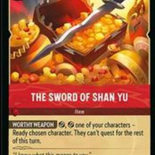 Disney Lorcana: Reign Of Jafar RARE The Sword Of Shan-Yu #152/204