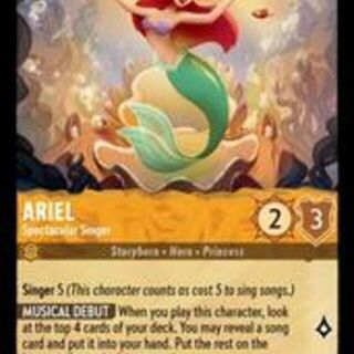 Disney Lorcana: The First Chapter SUPER RARE FOIL Ariel - Spectacular Singer #2/204