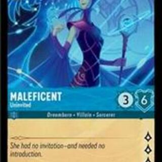 Disney Lorcana: The First Chapter RARE Maleficent - Uninvited #151/204