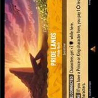 Disney Lorcana: Into The Inklands RARE Pride Lands - Pride Rock #33/204