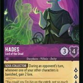 Disney Lorcana: Azurite Sea RARE Hades - Lord Of The Dead #36/204