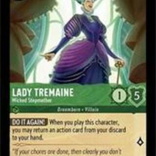 Disney Lorcana: The First Chapter RARE Lady Tremaine - Wicked Stepmother #85/204