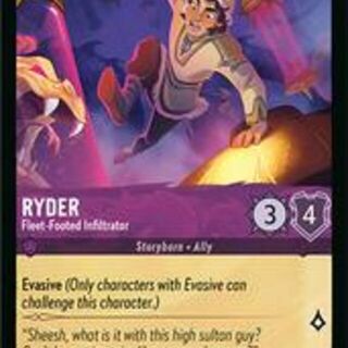 Disney Lorcana: Reign Of Jafar COMMON Ryder - Fleet Footed Infiltrator #56/204