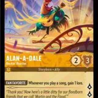 Disney Lorcana: Shimmering Skies UNCOMMON ALAN A Dale - Rockin Rooster #20/204