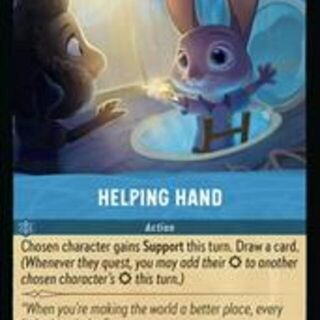Disney Lorcana: Azurite Sea COMMON Helping Hand #164/204