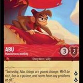 Disney Lorcana: The First Chapter COMMON FOIL Abu - Mischievous Monkey #103/204