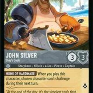 Disney Lorcana: Azurite Sea COMMON John Silver - Ship's Cook #181/204