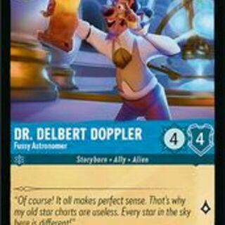 Disney Lorcana: Azurite Sea UNCOMMON Dr Delbert Doppler - Fussy Astronomer #152/204