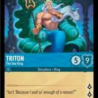 Disney Lorcana: The First Chapter UNCOMMON Triton - The Sea King #160/204