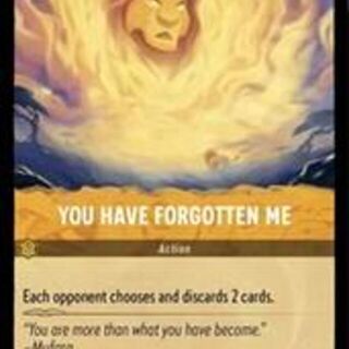 Disney Lorcana: The First Chapter UNCOMMON You Have Forgotten Me #31/204