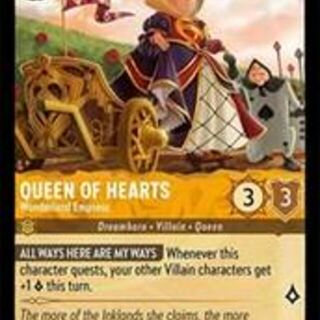 Disney Lorcana: Into The Inklands UNCOMMON Queen Of Hearts - Wonderland Empress #20/204