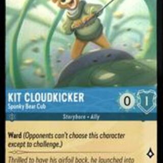 Disney Lorcana: Into The Inklands COMMON FOIL Kit Cloudkicker - Spunky Bear Cub #148/204