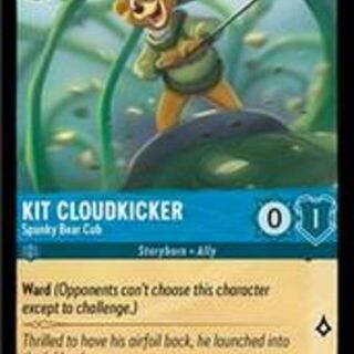 Disney Lorcana: Into The Inklands COMMON Kit Cloudkicker - Spunky Bear Cub #148/204