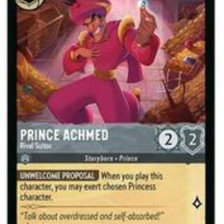 Disney Lorcana: Reign Of Jafar COMMON Prince Achmed - Rival Suitor #184/204